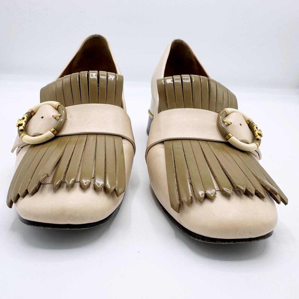 Tory Burch Multi Logo Kiltie Loafer Pumps (Size 6) - Picture 6 of 16